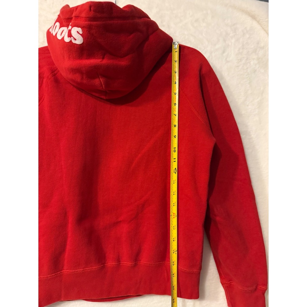Roots Canada Collection Red Beaver Logo Pullover Hoodie Sweatshirt Small S/P - Picture 10 of 11